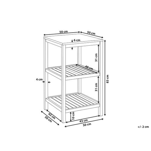 Ilot De Cuisine Extérieure Brucoli Acacia Marron