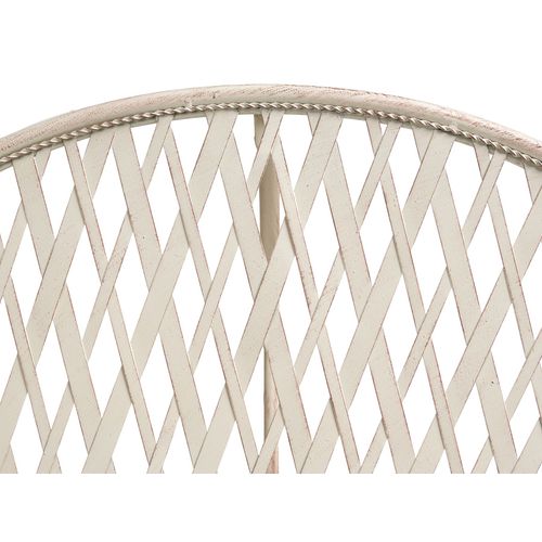 Table Bistrot Yaviza 80 Cm 36 Cm Métal Beige Clair