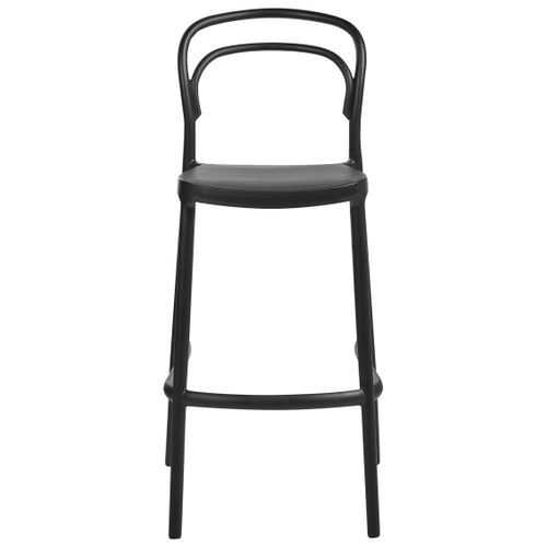 Lot De 2 Chaises De Bar De Jardin Porano Noir