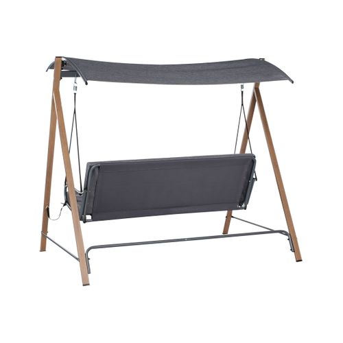 Balancelle De Jardin Bonagia Métal Gris