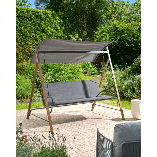 Balancelle De Jardin Bonagia Métal Gris