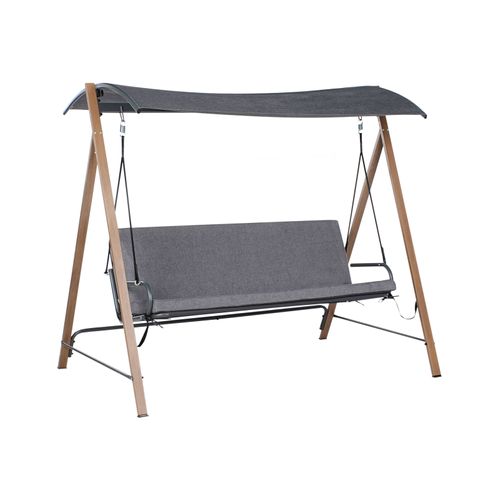 Balancelle De Jardin Bonagia Métal Gris