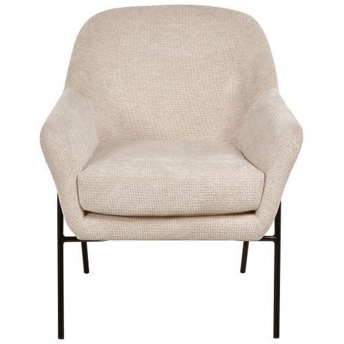 Fauteuil Veddige Tissu Beige