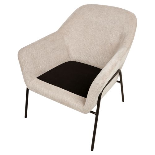 Fauteuil Veddige Tissu Beige