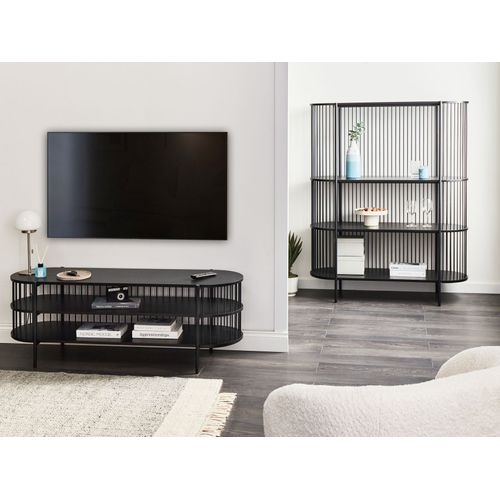 Étagère à 3 Niveaux Birson 151 Cm Noir