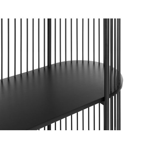 Étagère à 3 Niveaux Birson 151 Cm Noir