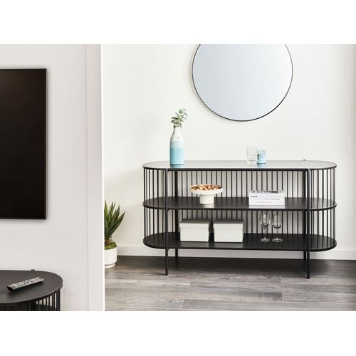 Étagère à 2 Niveaux Birson 80 Cm Noir