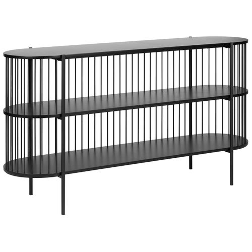 Étagère à 2 Niveaux Birson 80 Cm Noir