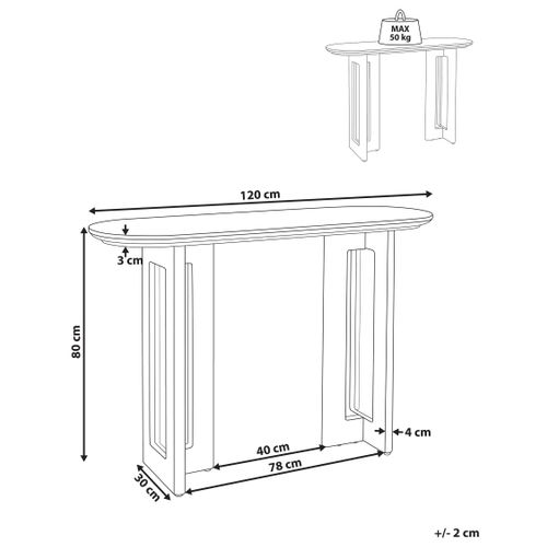 Console Karlo Marron Clair