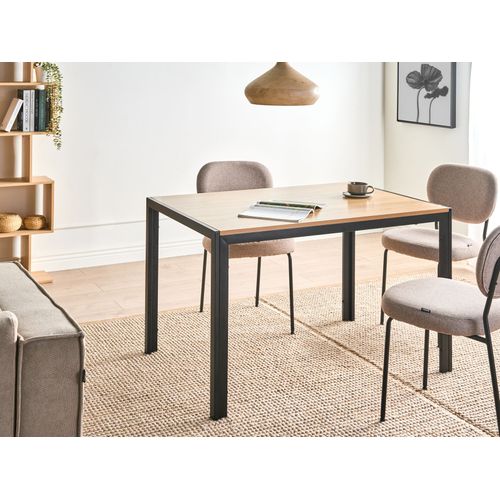 Table De Repas Mann Marron/noir 120 Cm 70 Cm