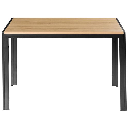 Table De Repas Mann Marron/noir 120 Cm 70 Cm
