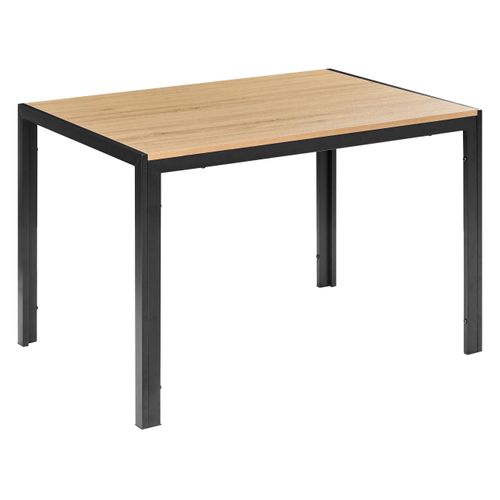 Table De Repas Mann Marron/noir 120 Cm 70 Cm