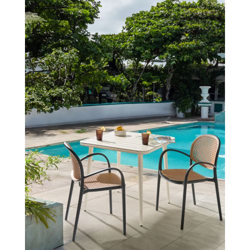 Lot De 2 Chaises De Jardin Povoletto Matière Synthétique Noir