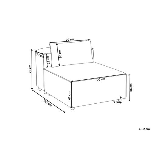 Module Fauteuil Brande Gris