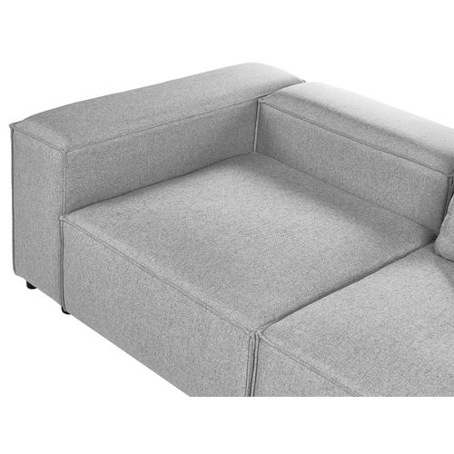 Canapé D'angle Modulable 4 Places Brande Gris Côté Gauche