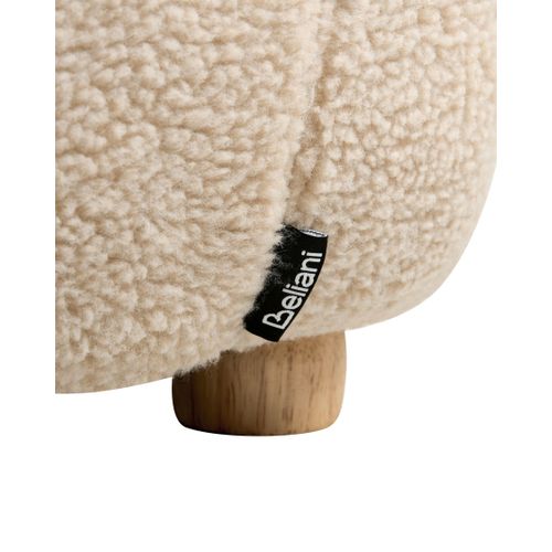 Fauteuil Pour Enfants Licorne Lulea Bouclé Beige Clair