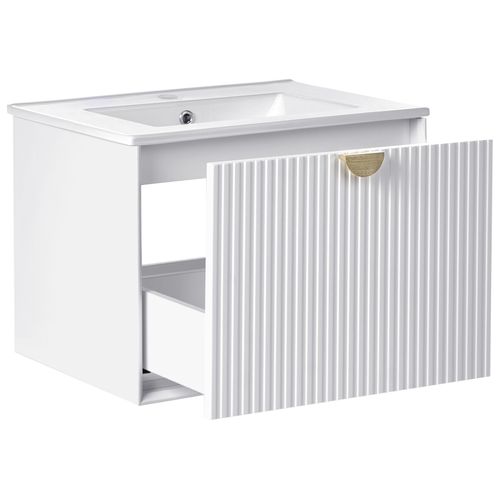 Meuble-lavabo Mural Avec Vasque Bonaire Blanc