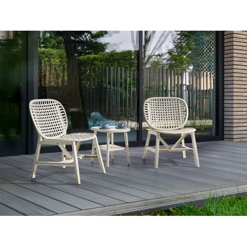 Ensemble Pour Bistro Sicelle Blanc Cassé