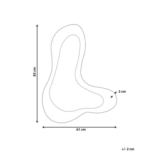 Miroir Guiclan 61 Cm 83 Cm Blanc