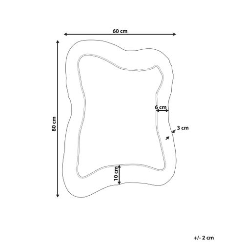 Miroir Pencran 60 Cm 80 Cm Rose