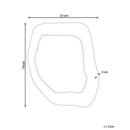 Miroir Martyre 57 Cm 74 Cm Vert