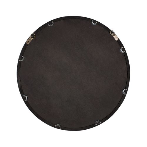 Miroir Langon 60 Cm 60 Cm Bois De Pin Marron Foncé