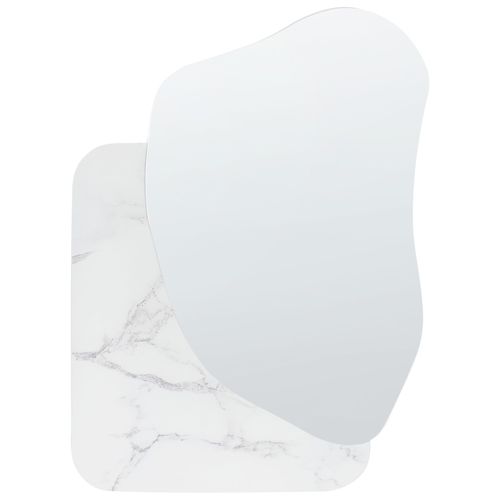 Miroir Arvert 60 Cm 80 Cm Marbre Blanc