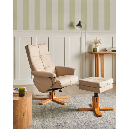 Fauteuil Inclinable Epse Cuir Pu Beige