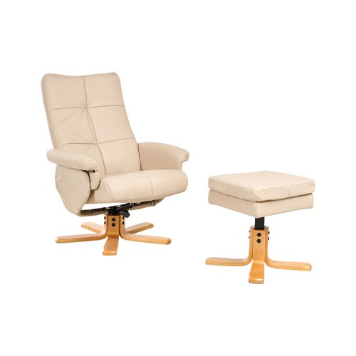 Fauteuil Inclinable Epse Cuir Pu Beige