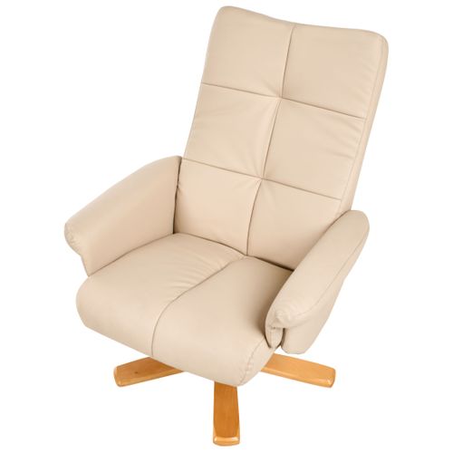 Fauteuil Inclinable Epse Cuir Pu Beige