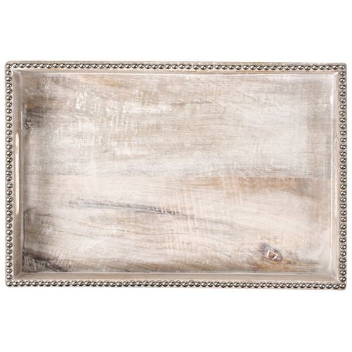 Lot De 2 Plateaux De Service Quena Bois De Manguier Marron Clair