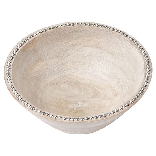 Lot De 2 Bols Décoratifs Luxor Bois De Manguier Marron Clair