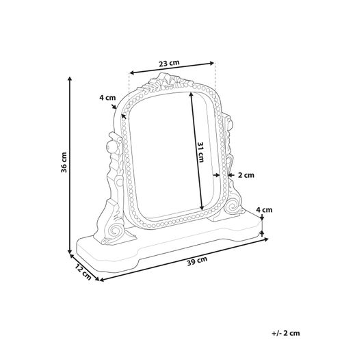 Miroir De Table Diszna Marron