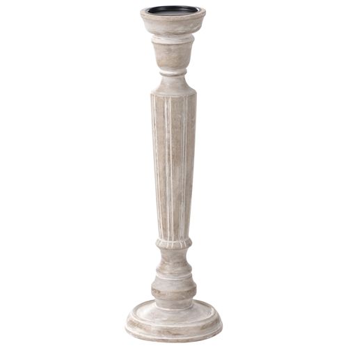 Bougeoir Mallawi Bois De Manguier 50 Cm Marron Clair