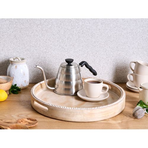 Plateau De Service Damanhur Bois De Manguier Marron Clair