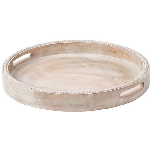 Plateau De Service Damanhur Bois De Manguier Marron Clair