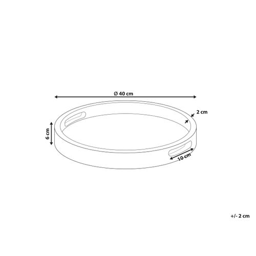 Plateau De Service Damanhur Bois De Manguier Marron Clair