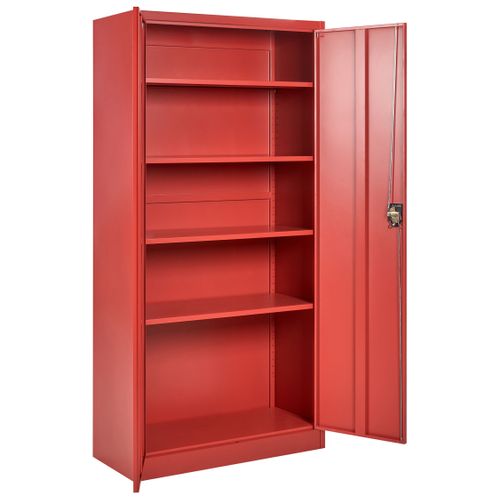 Meuble De Rangement Feldspar Métal Rouge