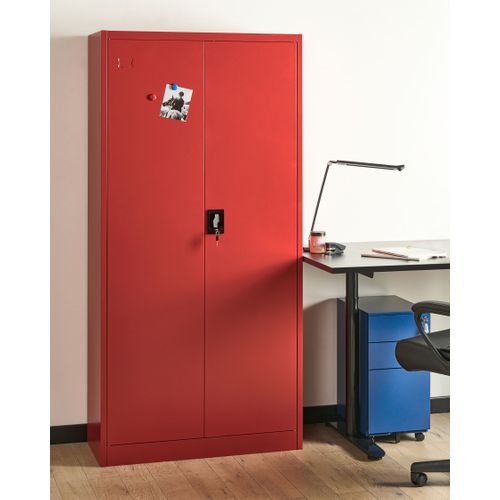 Meuble De Rangement Feldspar Métal Rouge