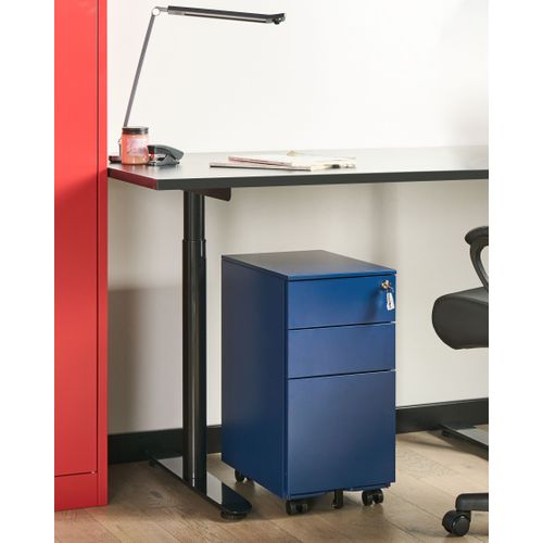 Meuble De Rangement Bolsena Métal Bleu