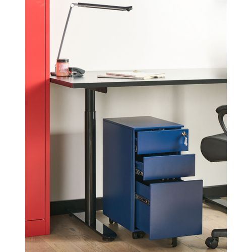 Meuble De Rangement Bolsena Métal Bleu