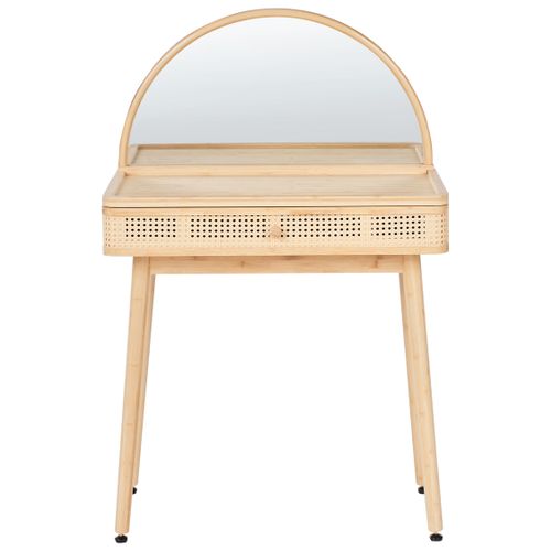 Coiffeuse Avec Miroir Rancheria Marron Clair