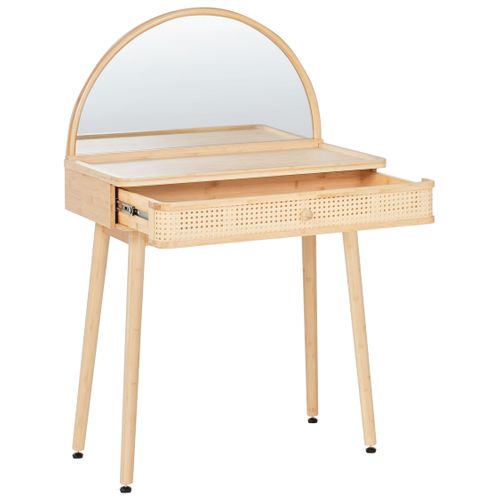 Coiffeuse Avec Miroir Rancheria Marron Clair