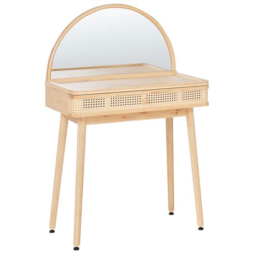 Coiffeuse Avec Miroir Rancheria Marron Clair