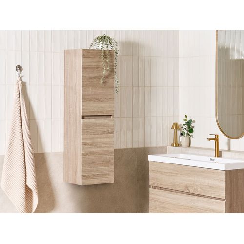 Armoire Murale De Salle De Bains Urucu 35 Cm Marron Clair