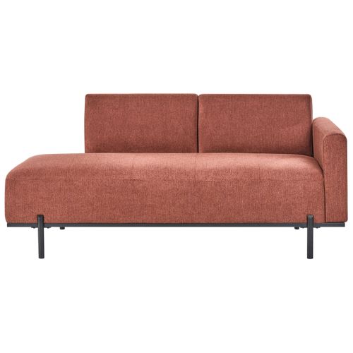 Méridienne Savasse Lin Synthétique Rouge Clair