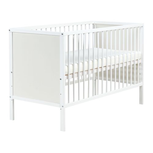Lit De Bébé Zama 60 X 120 Cm Blanc