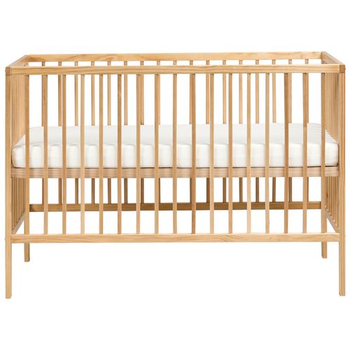 Lit De Bébé Bois De Pin Belenger 60 X 120 Cm Marron Clair