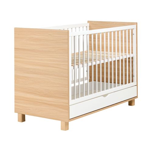 Lit De Bébé Avec Tiroir Gunnar 60 X 120 Cm Blanc