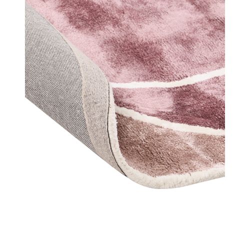 Tapis Kanrach Rose 200 X 200 Cm Soie Artificielle